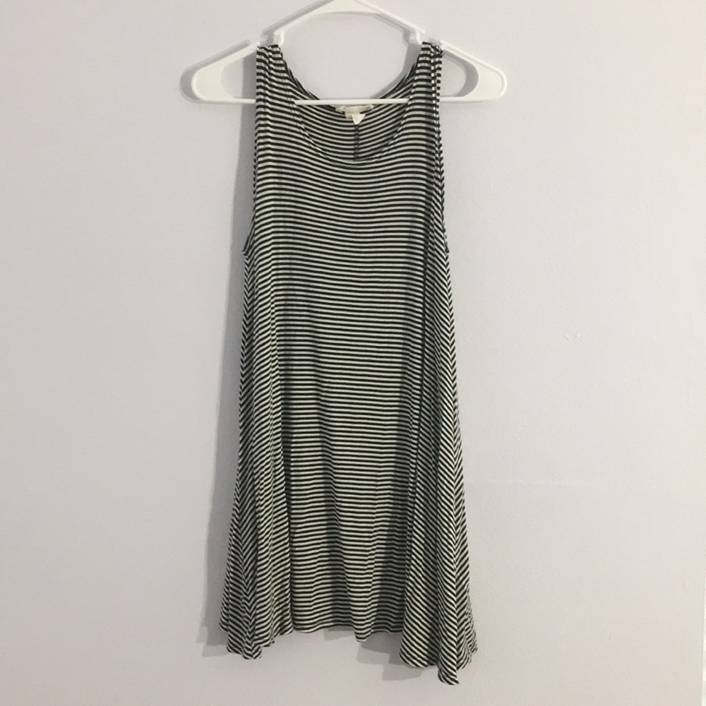 Black and White Striped Dress